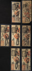 CHINA. Lot of 7 notes of 4, 5 and 6 Tiao. (1900ca). Identified a note from 1899. Wan Te Chien Tien. Private Issue. Partially hand stamped and partiall...