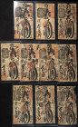 CHINA. Lot of 10 notes of 30 Tiao. (1900ca). Wan Te Chien Tien. Private Issue. Partially hand stamped and partially hand written on thin white paper. ...
