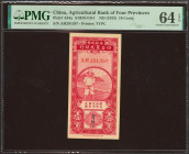 CHINA. 10 Cents. (1933ca). Agricultural Bank of Four Provinces. Red vignette. (Pick: A84a, SM: S110-1). PMG64EPQ.
