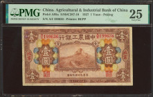 CHINA. 1 Yuan. 1 September 1927. Agricultural and Industrial Bank of China. Peking. (Pick: A95a, SM: C287-10). PMG25.