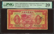 CHINA. 1 Yuan. 1934. Agricultural and Industrial Bank of China. Shanghai. (Pick: A112a, SM: C287-50a). PMG20 (ink).