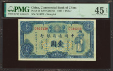 CHINA. 1 Dollar. 1929. Commercial Bank of China. (Pick: 13, SM: C293-62). PMG45EPQ.