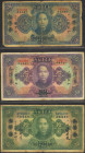 CHINA. Lot of 3 notes of 5 and 10 Dollars. 1931. Kwangtung Provincial Bank. (Pick: S2427a, S2428, S2429a). Fine / Very Fine.