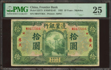CHINA. 10 Yuan. 1 July 1925. Frontier Bank. Mukden. (Pick: S2573, SM: P42-65). PMG25.