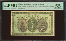 CHINA. 100 Coppers. March 1924. Szechuan Provincial Bank. Remainder. (Pick: S2808, SM: S96-10). PMG55.