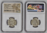 古代 ギリシア 紀元前440-404年 アッティカ アテネ テトラドラクマ銀貨 NGC MS Strike: 5/5 Surface: 5/5 (4631327-005) GCV# 2526, HGC 4# 1597, SNG Copenhagen# 31, Silver, 17.22g, 約25m...