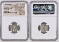 古代 ローマ帝国 紀元後138-140年 小ファウスティナ デナリウス銀貨 NGC Ch XF Strike: 5/5 Surface: 5/5 (6158084-003) ローマ皇帝マルクス・アウレリウス・アントニヌスと結婚した小ファウスティナは、ローマ国家の守護女神として崇められました。こちらは...
