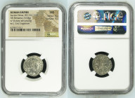 古代 ローマ帝国 紀元後161-169年 ルキウス・ウェルス デナリウス銀貨 NGC MS Strike: 5/5 Surface: 5/5 (4278017-012) Silver, 3.04g, ルキウス・ウェルスは、ハドリアヌス帝がアントニヌス・ピウスに養子にするよう命じた孤児であり、161年...