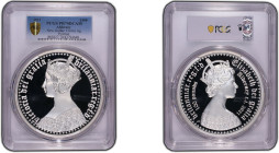 2021年 オルダニー ゴシッククラウン ポートレート 1キロ 100ポンド銀貨 PCGS PR70 Deep Cameo TopPop (43794648) KM# 352, Silver 99.9%, 1000.00g, 100.0mm 2021年にオルダニーで発行されたゴシッククラウンそれぞれ...