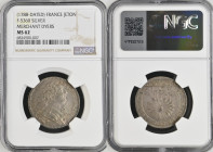 1788年 フランス ルイ16世 染物職人 ジェトン(銀製) NGC MS62 (6834900-007) F.5360 a - Guéant - Prieur744 F, Silver, 6.47g, 29.0mm, レアリティR2の評価を受けている希少性の高いフランスのジェトンで、Merchan...