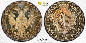1978年 1767年銘 ドイツ ヨーゼフ2世 ターラー銀貨 リストライク PCGS SP67 準TopPop　 (49565110) 18世紀のニュルンベルクで製造されたターラー銀貨を、1970年代にリストライクしたもの。当時のデザインを忠実に再現したこのコインは、その図柄をより明瞭に楽しむことが...