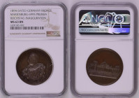 1894年 ドイツ 国会議事堂落成記念 青銅メダル NGC MS63 BN (6200185-002) 1894年に完成したドイツの首都ベルリンにある国会議事堂が落成したことを記念した銅メダルです。現在は火事からの修復を歴て、ドイツ連邦議会の議場が置かれています。当時の最先端技術を結集して建てられて...