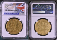 (1637-42年) イギリス チャールズ1世 ユナイト金貨 NGC AU58 (2130722-039) S-5531, KM# 57, Gold 91.7%, 9.72g, 36mm. チャールズ1世はジェームズ1世の次男で父の死により1625年に即位しました。父の王権神授説を受け継ぎ議会と対立...