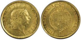 1804年 イギリス ジョージ3世 1/2ギニー金貨 PCGS MS62 (50621882) KM# 651, Sp# 3737, Gold 91.67%, 4.18g, 20.0mm ジョージ3世の1/2ギニー金貨です。PCGS第3位の高鑑定を得ています。 1804 Great Britain ...