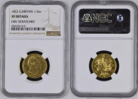 1832年 イギリス ウィリアム4世 ソヴリン金貨 NGC XF Details Obv.Scratched (4536390-019)　 KM# 717, Sp# 3829, 約7年間のみ在位したウィリアム4世のソヴリン金貨は、彼の人柄を再評価する近年の動向から、近年人気を高めています。こちらはN...