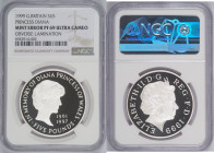 [*]1999年 イギリス ダイアナ妃 追悼記念 5ポンド銀貨 表面ラミネーション ミントエラー貨 NGC PF69 Ultra Cameo (6943914-002)
KM# 997a, Sp# L6, Silver 92.5%, 28.28g, 38.6mm, ダイアナ妃追悼記念に発行された非...