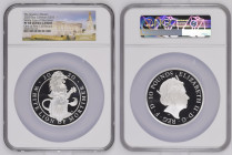 2020年 イギリス クイーンズビースト ホワイトライオン 5オンス 10ポンド銀貨 NGC PF69 Ultra Cameo TopPop (5820720-010) 箱付 COA100 Sp# QBCSD7, KM# 1888, Silver 99.9%, 156.30g, 65.0mm 202...