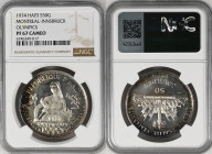 1974年 ハイチ モントリオール・インスブルック五輪記念 50ゴーデス銀貨 NGC PF67 Cameo (6746349-017) KM# 113.1, 113.2, Silver 92.5%, 16.50g, 38.0mm サンフランシスコミントで製造された、カナダ開催のモントリオール夏季オリ...
