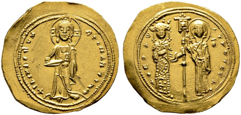 Theodora 1055-1056. Histamenon Nomisma -Constantinopolis-. Christus mit Evangeli...