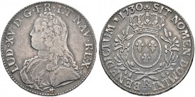 Frankreich-Königreich. Louis XV. 1715-1774. Ecu aux rameaux d'olivier 1730 -Orleans-. Gad. 321, Ciani 2117, Dupl. 1675, Dav. 1330.
feine Patina, beids...