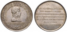 Frankreich-Königreich. Bonaparte, 1. Konsul 1799-1804. Silbermedaille AN 8 (1800) von Brenet und Auguste, auf den Tod des Generals Desaix. Dessen Brus...