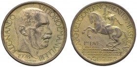 Italien-Königreich. Victor Emanuel III. 1900-1946. Jetonartige 2 Lire 1928. Ausstellung zu Mailand. Gigante 1.
vorzüglich