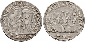 Italien-Venedig. Francesco Loredan 1752-1762. Mezzo Ducato o.J. Sigle GAC. Paol. p. 127/20, Gamb. 1596.
sehr schön