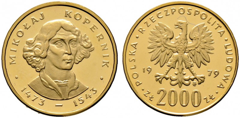 Polen. Republik. 2.000 Zlotych 1979. Nikolaus Kopernikus. Fr. 122, Schl. 44. 8,0...