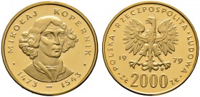Polen. Republik. 2.000 Zlotych 1979. Nikolaus Kopernikus. Fr. 122, Schl. 44. 8,05 g
Polierte Platte