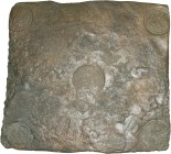Schweden. Friedrich I. von Hessen-Kassel 1720-1751. Kupferplatte zu 4 Daler Silvermynt 1734 -Avesta-. Ähnlich wie vorher. SM 197, SMH 60.15, KM PM74. ...