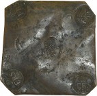 Schweden. Friedrich I. von Hessen-Kassel 1720-1751. Kupferplatte zu 2 Daler Silvermynt 1726 -Avesta-. Ähnlich wie vorher. SM 216, SMH 61.7, KM PM71. c...