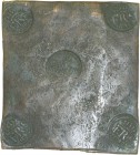 Schweden. Friedrich I. von Hessen-Kassel 1720-1751. Kupferplatte zu 2 Daler Silvermynt 1742 -Avesta-. Ähnlich wie vorher. SM 232, SMH 61.23, KM PM71. ...