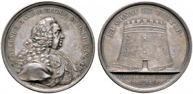 Schweden. Friedrich I. von Hessen-Kassel 1720-1751. Silbermedaille 1746 von D. Fehrman, auf den Tod des Grafen Carl von Gyllenborg. Brustbild des Graf...