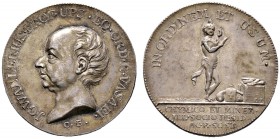 Schweden. Gustav III. 1771-1792. Silbermedaille o.J. (1788) von Carl Enhörning, auf J.G. Wallerius, Professor der Pharmazie an der Universität Uppsala...