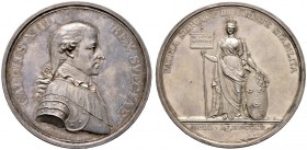 Schweden. Karl XIII. 1809-1818, von 1792-1796 Regent, ab 1814 auch König von Norwegen. Silbermedaille 1810 von Carl Enhörning, auf die Wiederherstellu...
