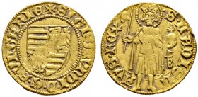 Ungarn. Sigismund 1387-1437. Goldgulden o.J. (1387-1396) -Buda-. Kammergraf Franciscus Bernardi. Ein zweites Exemplar. Huszar 572, Fr. 6, Pohl D1-3. 3...