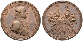 Altdorf, Universität. Bronzemedaille 1760 von J.L. Oexlein, auf den Juristen und Ratskonsulent Gustav Georg König von Königsthal (1717-1771). Dessen B...
