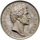 Bayern. Ludwig I. 1825-1848. Einseitige Silbermedaille o.J. (1844) unsigniert. Büste des Königs nach rechts. Witt. -, Hauser -. 40 mm, 18,85 g
seltene...