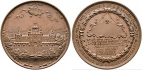 Nürnberg, Stadt. Bronzene Prämienmedaille 1882 unsigniert, der ersten bayerischen Landes-Industrie-, Gewerbe- und Kunstausstellung in Nürnberg. Das Au...