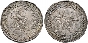 Sachsen-Altenburg. Johann Philipp und seine drei Brüder 1603-1625. Taler 1625 -Saalfeld-. Kernb. 6.3, Slg. Mers. 4169 (ungenau), Schnee 279, Dav. 7371...