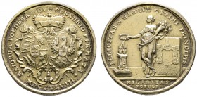 Württemberg. Karl Eugen 1744-1793. Silbermedaille 1748 von K. Börer, auf die Hochzeit mit Elisabeth Friederike Sophia von Brandenburg- Bayreuth. Unter...