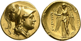 KINGS OF MACEDON. Alexander III ‘the Great’, 336-323 BC. Stater (Gold, 19 mm, 8.57 g, 12 h), uncertain mint in the Black Sea region, circa 250-200. He...