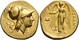 KINGS OF MACEDON. Alexander III ‘the Great’, 336-323 BC. Stater (Gold, 19 mm, 8.55 g, 12 h), Lampsakos, struck under Kalas or Demarchos, circa 328/5-3...
