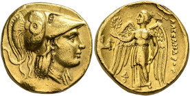 KINGS OF MACEDON. Alexander III ‘the Great’, 336-323 BC. Stater (Gold, 18 mm, 8.20 g, 4 h), Lampsakos, struck under Kalas or Demarchos, circa 328/5-32...