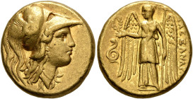 KINGS OF MACEDON. Alexander III ‘the Great’, 336-323 BC. Stater (Gold, 17 mm, 8.62 g, 6 h), Sardes, struck under Menander, circa 330/25-324/23. Head o...