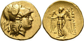 KINGS OF MACEDON. Alexander III ‘the Great’, 336-323 BC. Stater (Gold, 18 mm, 8.63 g, 12 h), Sidon, struck under Laomedon, RY 13 of Abdalonymos = 321/...