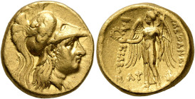 KINGS OF MACEDON. Alexander III ‘the Great’, 336-323 BC. Stater (Gold, 17 mm, 8.53 g, 9 h), Babylon, struck under Archon, Dokimos, or Seleukos I, circ...