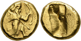 PERSIA, Achaemenid Empire. Time of Darios I to Xerxes II, circa 485-420 BC. Daric (Gold, 16 mm, 8.32 g), Lydo-Milesian standard, Sardes. Persian king ...