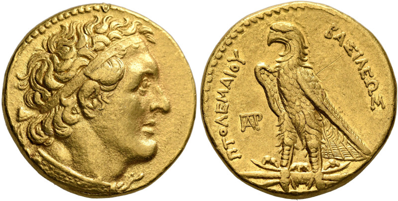 PTOLEMAIC KINGS OF EGYPT. Ptolemy I Soter, 305-282 BC. Trichryson or Pentadrachm...