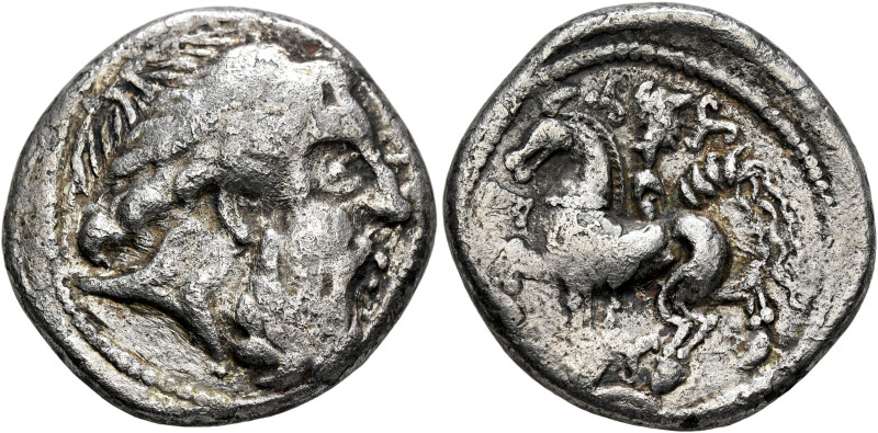 MIDDLE DANUBE. Uncertain tribe. Late 3rd to early 2nd century BC. Tetradrachm (S...